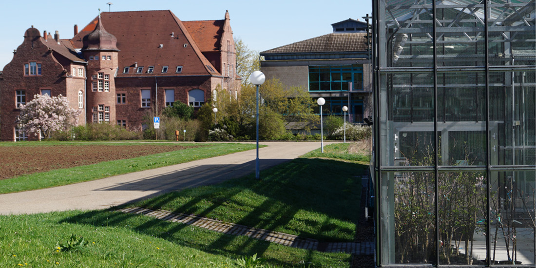 Laborgebäude und Forschungsgewächshaus