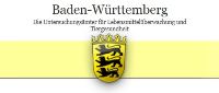 Logo der Lebensmittelüberwachungsämter Baden-Württemberg mit Wappen mit 3 schwarzen Löwen auf gelbem Grund sowie Schriftzug auf weißem Grund Logo der Lebensmittelüberwachungsämter Baden-Württemberg mit Wappen mit 3 schwarzen Löwen auf gelbem Grund sowie Schriftzug auf weißem Grund
